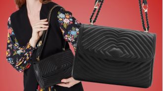 Get the perfect Christmas 2024 present with a timeless Lulu Guinness black leather bag that she'll love.