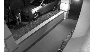 Burglars entered home through pet door, causing distress to kids.