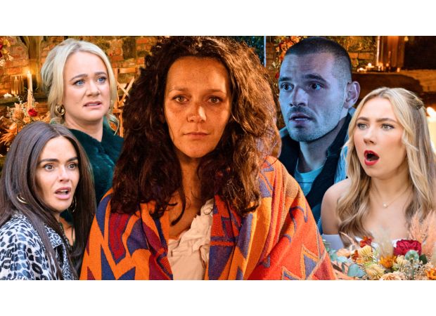 Hollyoaks reveals what happens to Abe and Cleo at their wedding as she manages to escape from him.