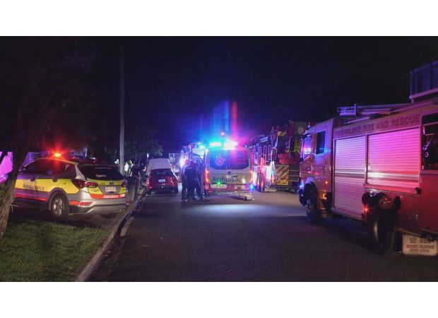 Wheelchair-bound woman saved from fire in her home.