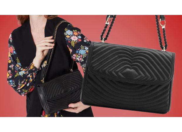 Get the perfect Christmas 2024 present with a timeless Lulu Guinness black leather bag that she'll love.