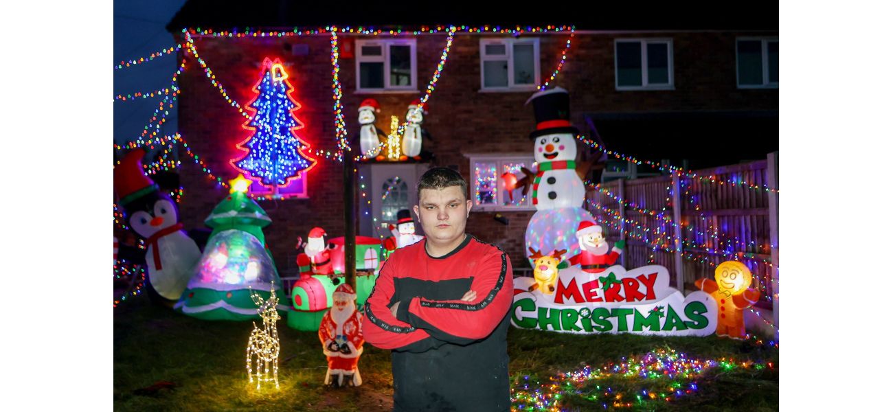 Family must stop nightly Christmas light display following complaint from neighbor.