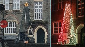 Local residents are angry about a metal Christmas tree that they consider unattractive and are calling for a real fir tree instead.