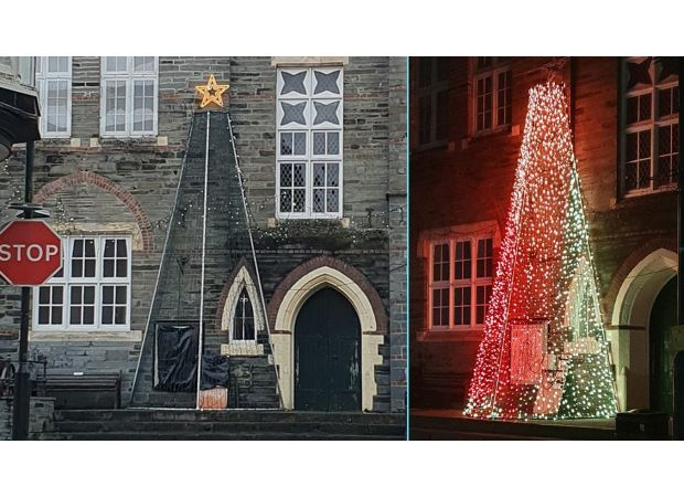 Local residents are angry about a metal Christmas tree that they consider unattractive and are calling for a real fir tree instead.