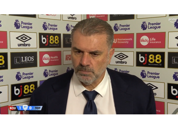 Postecoglou clarifies confrontation with Tottenham supporter following loss to Bournemouth.