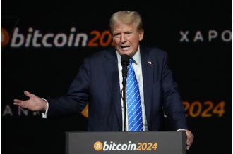 Bitcoin hits record high of $100,000 following continued surge from Trump's election victory.