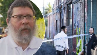 Person reports petrol thrown during synagogue firebombing.