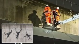 Iconic London Banksy artwork vanishes overnight in unexplained circumstances.