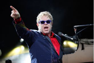 Elton John feared he was shot when he experienced a blackout during a performance.
