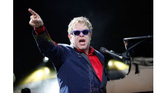Elton John feared he was shot when he experienced a blackout during a performance.