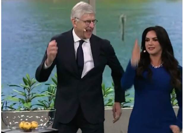 Arsene Wenger's dancing at FIFA Club World Cup Draw leaves soccer fans confused.