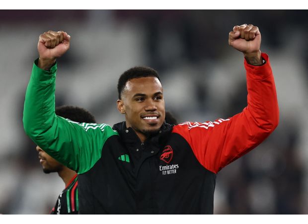 Riccardo Calafiori and Gabriel both absent from Arsenal practice ahead of Fulham game.