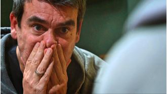 Emmerdale reveals Cain's struggle after unexpected appearance leads to a downward spiral.