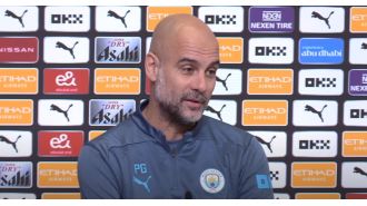 Guardiola responds to Mourinho's comment about Manchester City's 115 Premier League charges.
