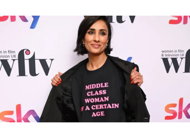 Anita Rani calls out Gregg Wallace with a strong slogan shirt over accusations.