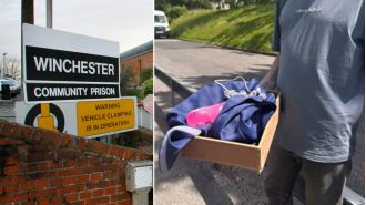 Inmate receives curtain instead of £900 upon release from prison.