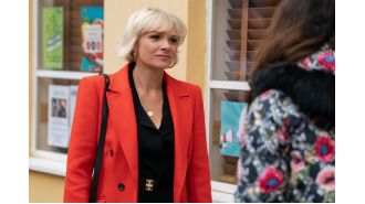 Nicola reveals Sharon and Phil's secret affair on EastEnders.