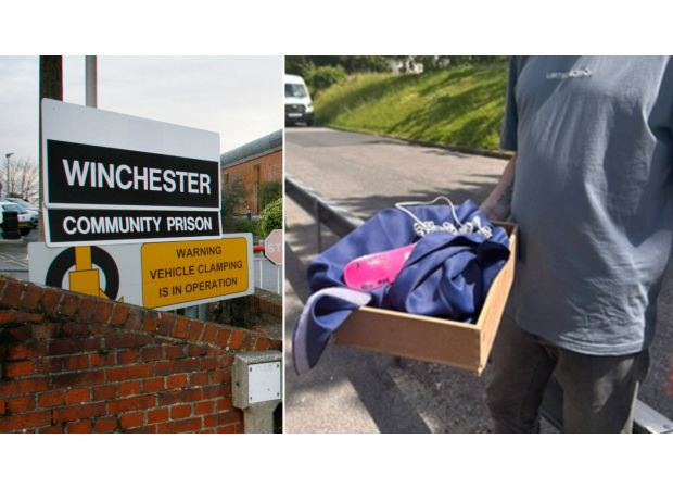 Inmate receives curtain instead of £900 upon release from prison.