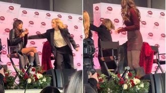 Vampire Diaries actor narrowly avoids onstage crushing.