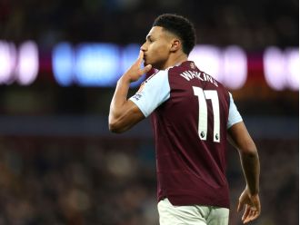 Aston Villa's Ollie Watkins is not in the starting lineup against Southampton.