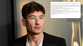 Actor Barry Keoghan asks fans to stop harassing his grandmother and frightening his child.
