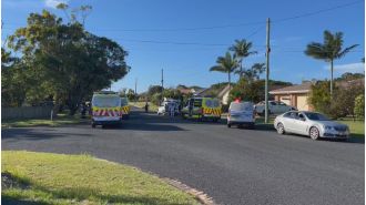 A man's death in an invasion sparks a police pursuit on the NSW North Coast.