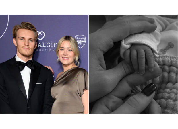 Martin Odegaard, Arsenal's captain, shares the news of his first child's birth.