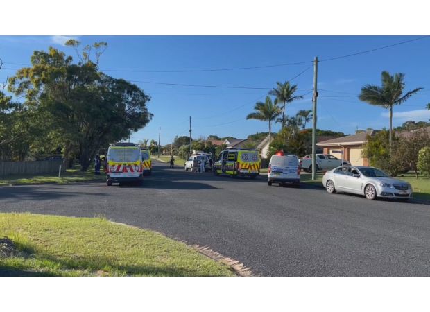 A man's death in an invasion sparks a police pursuit on the NSW North Coast.