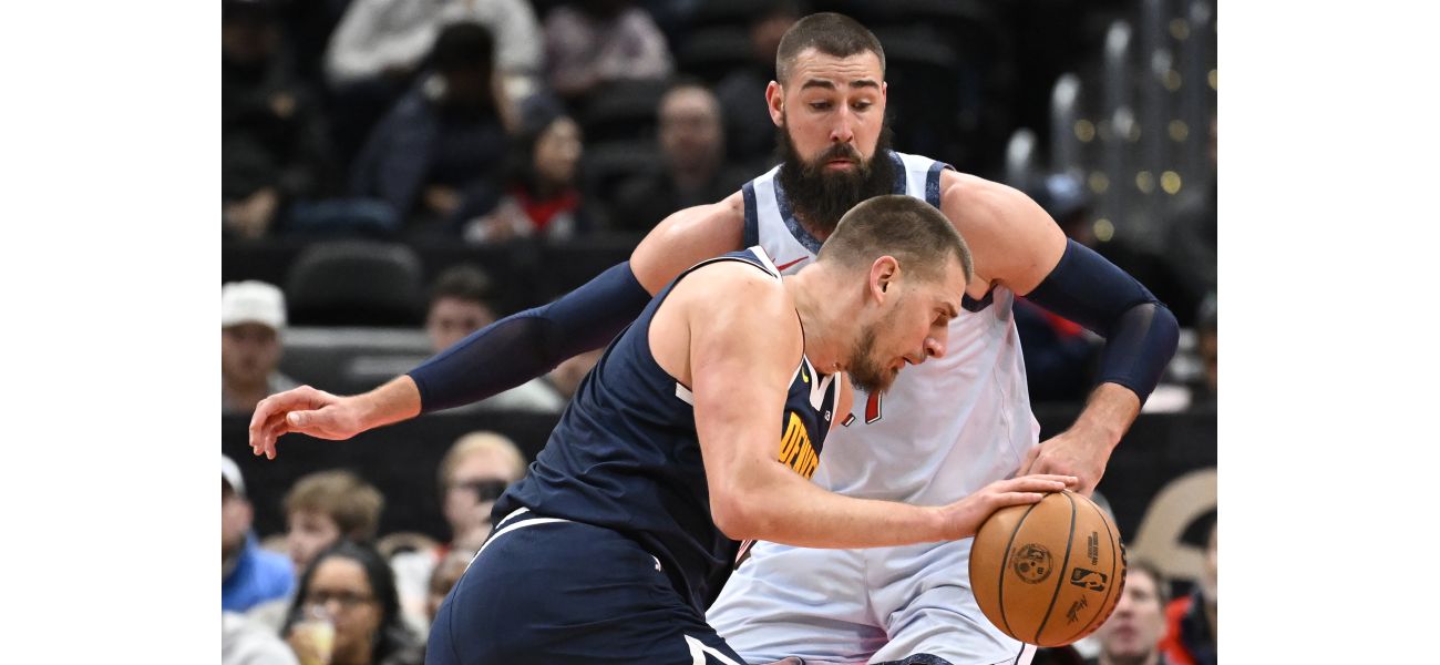 Nikola Jokic scores 56 points but Wizards break 16-game losing streak against Nuggets.
