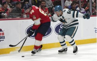 Sharks defenseman Warsofsky openly expresses disappointment after loss to Panthers, citing team's tendency to play in fear.