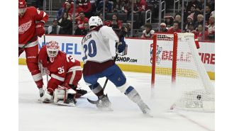 Goalie Alexandar Georgiev has a strong performance to help the Avalanche defeat the Red Wings.