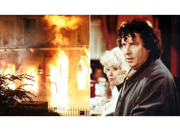 Tragedy strikes EastEnders' 40th birthday with massive explosion at the Queen Vic.
