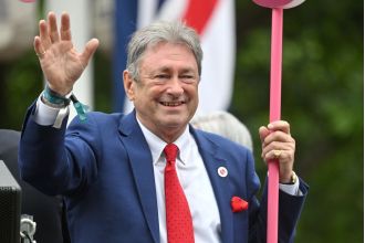 Gardening guru Alan Titchmarsh narrowly escapes death after being bound and burned.