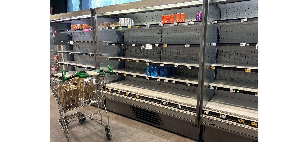 Woolworths employees are rushing to replenish store shelves in preparation for the holiday season.
