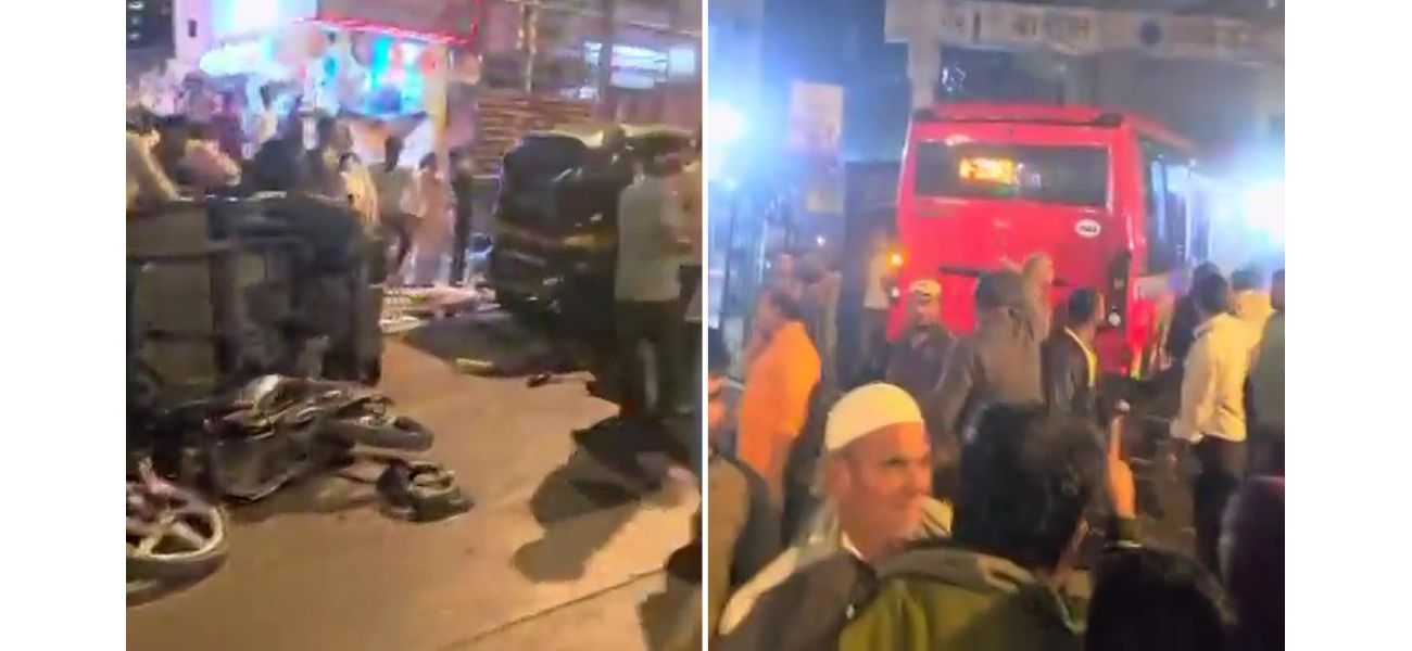 Bus accident kills 4, injures 29 in crowded market.