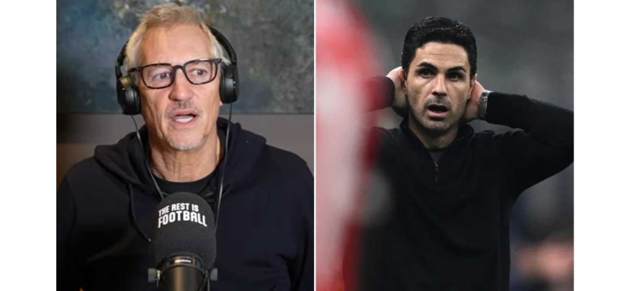 Soccer legend Gary Lineker expresses worry for Arsenal as they compete against Liverpool and Chelsea for the Premier League title.