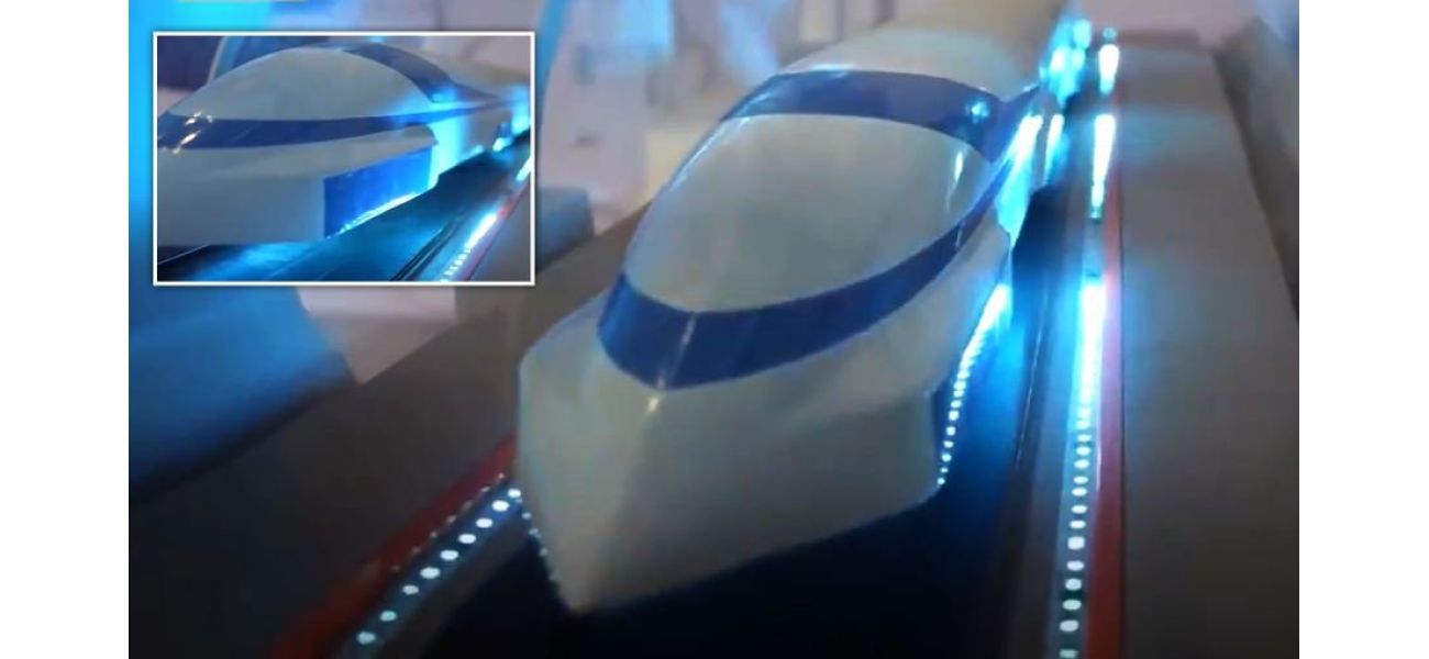 China's proposed 'floating train' would travel at 621mph, surpassing the speed of a plane.