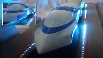 China's proposed 'floating train' would travel at 621mph, surpassing the speed of a plane.