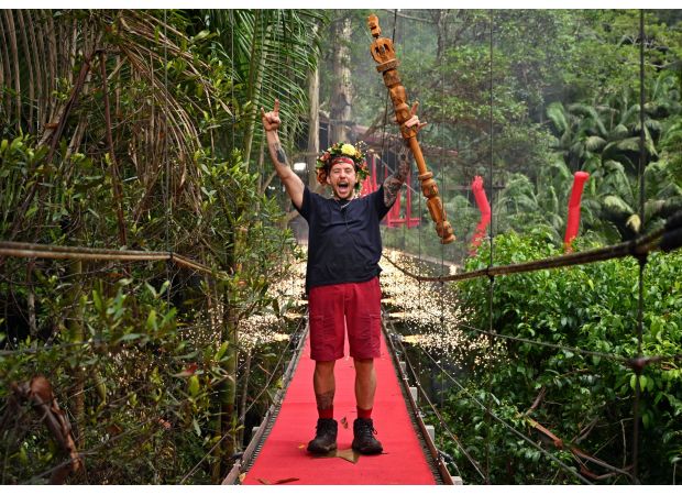 Danny Jones surprises fans with his impressive 'Joe Exotic' makeover after being crowned I'm A Celebrity winner.