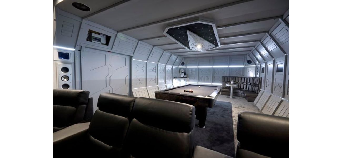 Explore a luxurious £1,750,000 home with a life-size Star Wars flight deck.