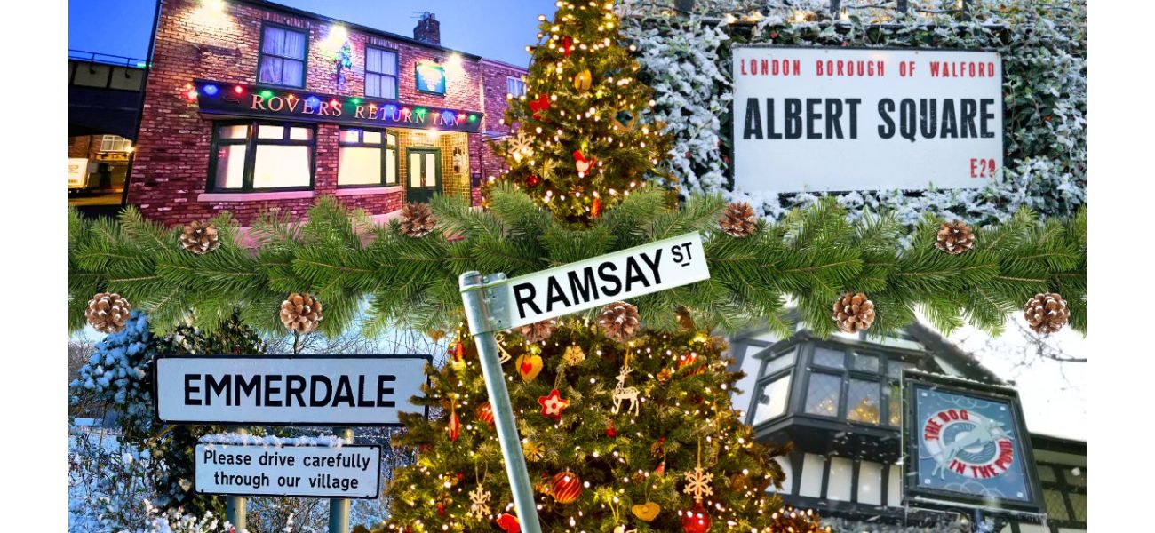 Christmas schedules for Coronation Street, Emmerdale, and EastEnders announced.
