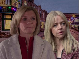 Two stars from Coronation Street will engage in a physical Christmas brawl.