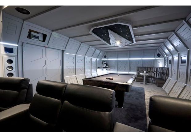 Explore a luxurious £1,750,000 home with a life-size Star Wars flight deck.