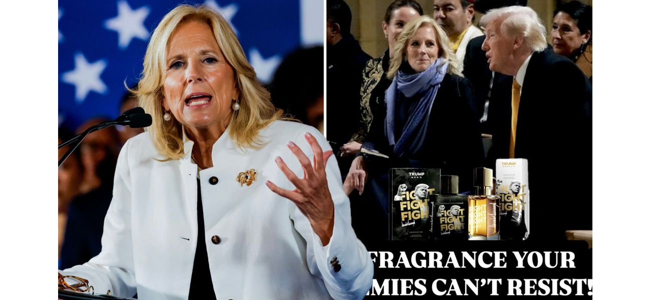 Jill Biden considering legal action against Trump for using her likeness to promote his fragrance.