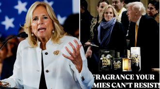 Jill Biden considering legal action against Trump for using her likeness to promote his fragrance.