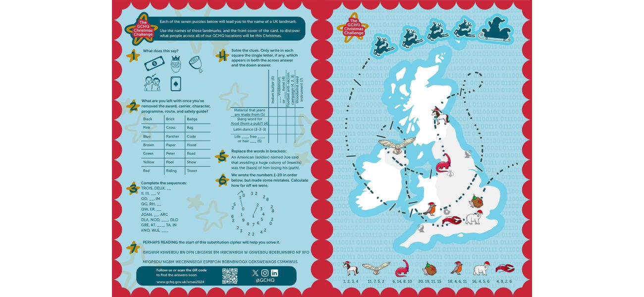 Can you crack this holiday puzzle from Britain's leading intelligence agency?