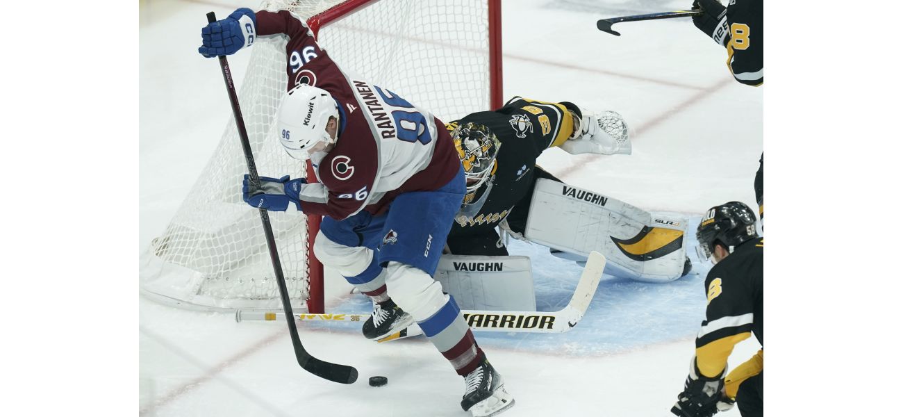 Rantanen and MacKinnon lead Avalanche to victory against Penguins.