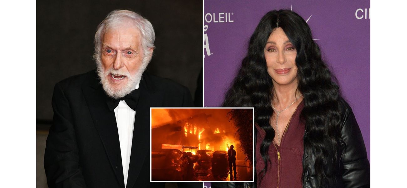 98-year-old actor Dick Van Dyke and singer Cher evacuate their homes as a wildfire ravages an upscale neighborhood in California.