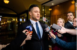 Jarryd Hayne supporter who spat at rape accuser loses court case.