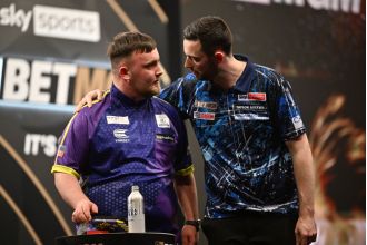 Luke Humphries comments on why his relationship with Luke Littler isn't close enough to be considered best friends.